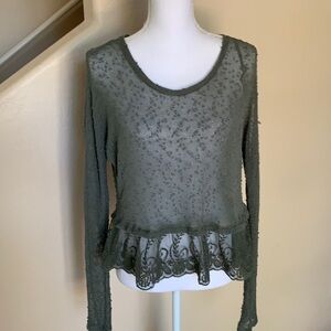 American Eagle peplum top